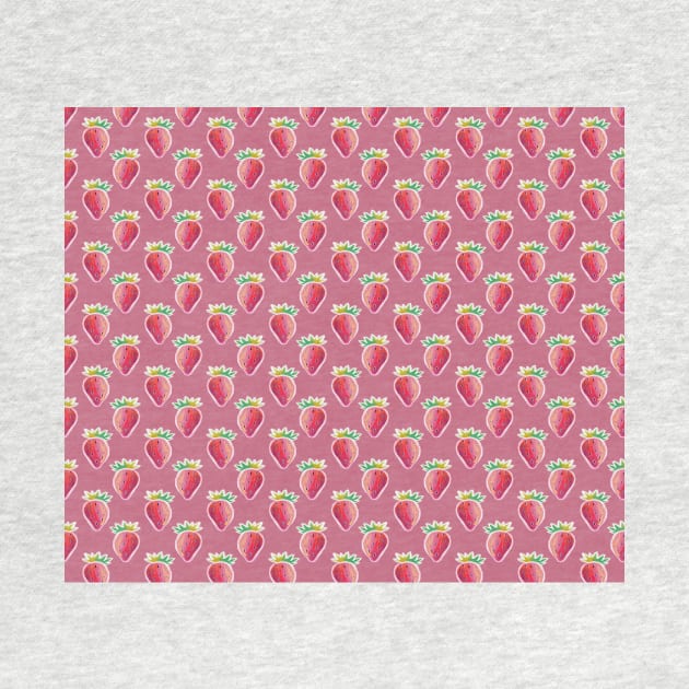 Pastel Strawberry Pink Pattern by saradaboru